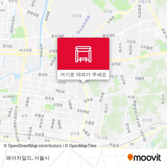 페어차일드 지도