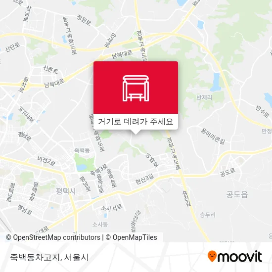 죽백동차고지 지도