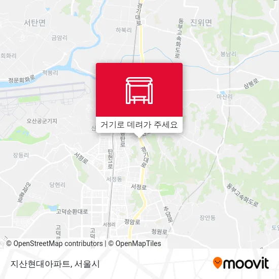 지산현대아파트 지도
