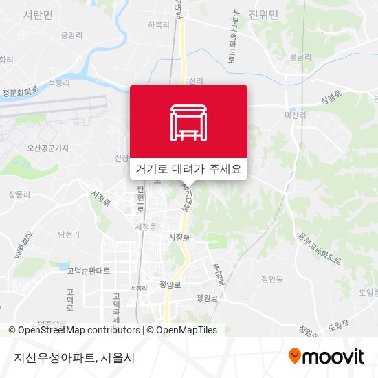 지산우성아파트 지도