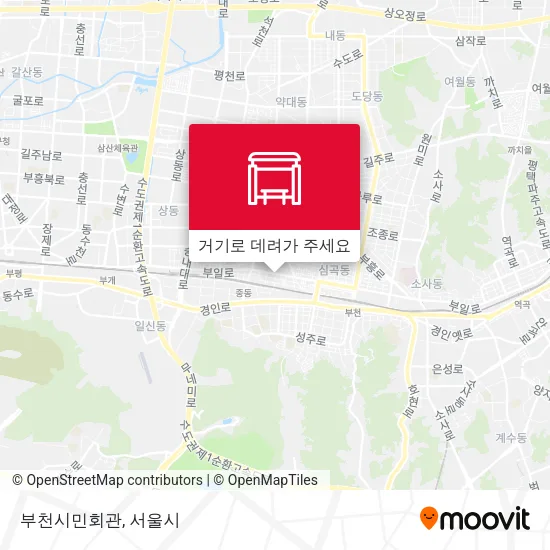 부천시민회관 지도
