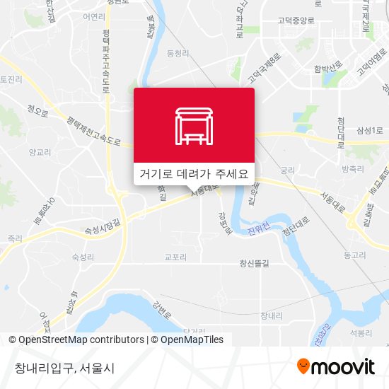 창내리입구 지도