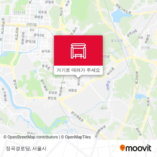 정곡경로당 지도