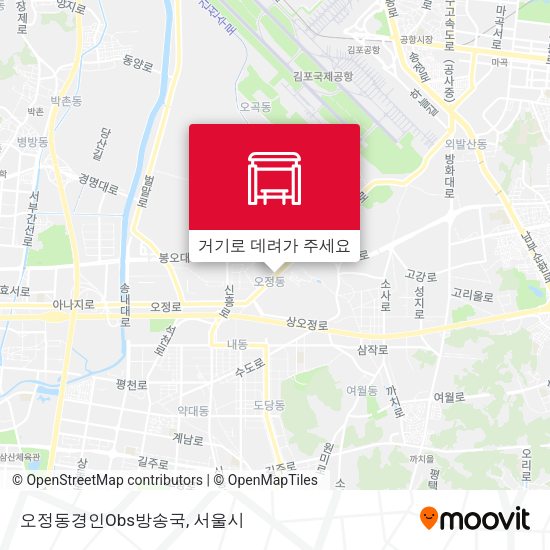 오정동경인Obs방송국 지도