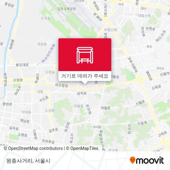 원종사거리 지도