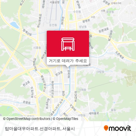 탑마을대우아파트.선경아파트 지도