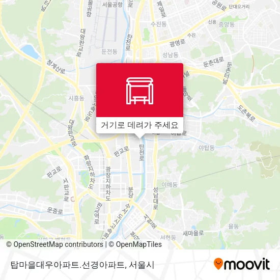 탑마을대우아파트.선경아파트 지도