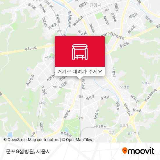 군포G샘병원 지도