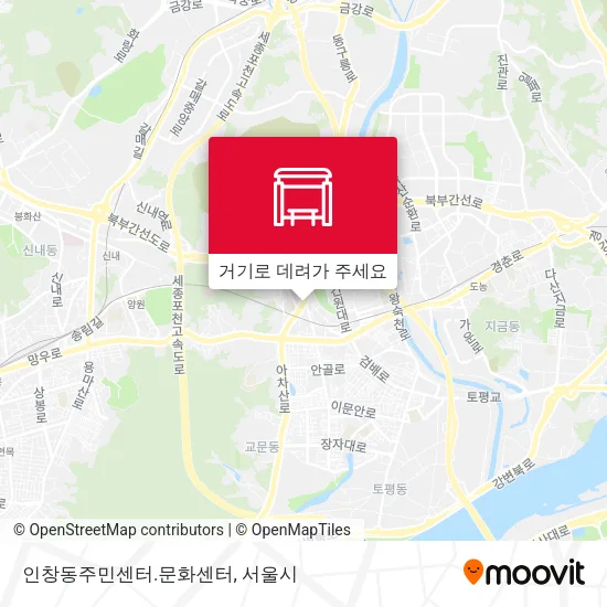 인창동주민센터.문화센터 지도