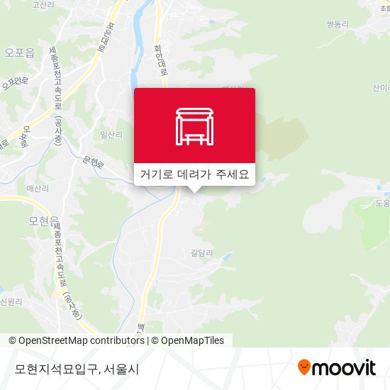 모현지석묘입구 지도