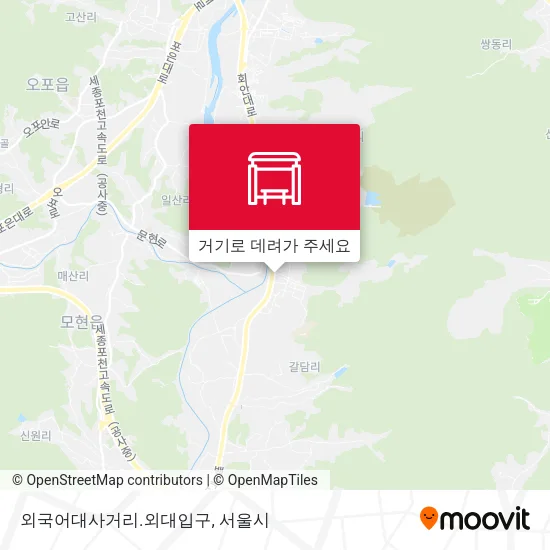 외국어대사거리.외대입구 지도