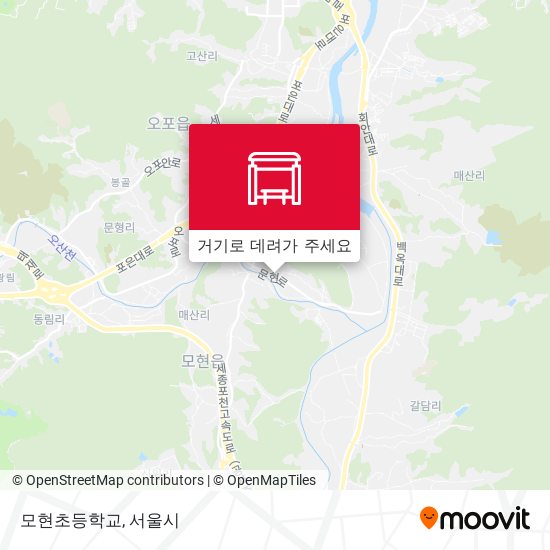모현초등학교 지도