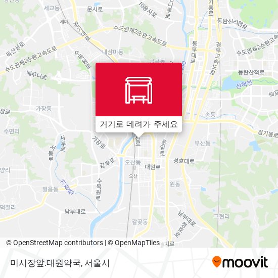 미시장앞.대원약국 지도