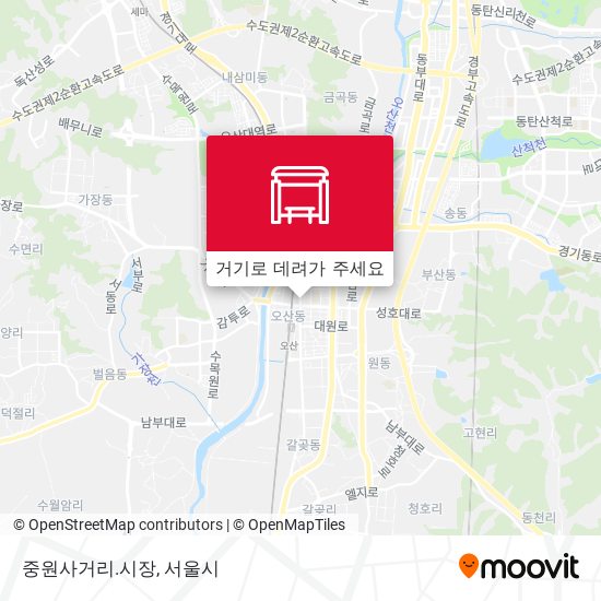 중원사거리.시장 지도