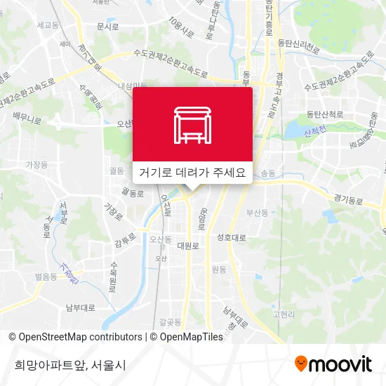 희망아파트앞 지도