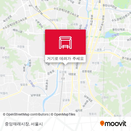 중앙재래시장 지도