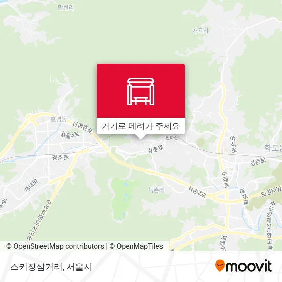 스키장삼거리 지도