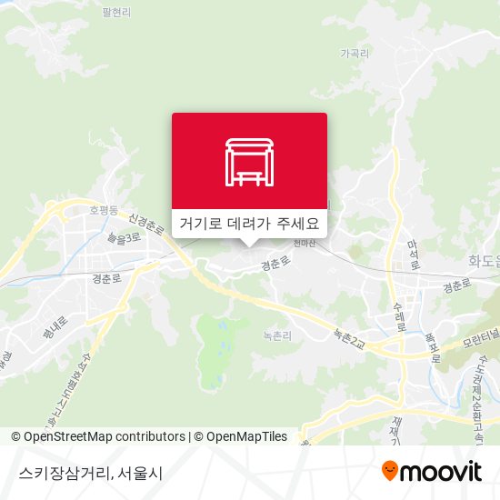 스키장삼거리 지도