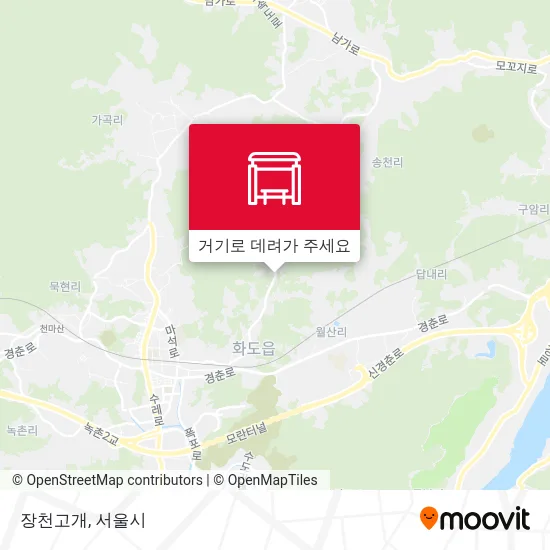 장천고개 지도