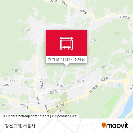장천고개 지도
