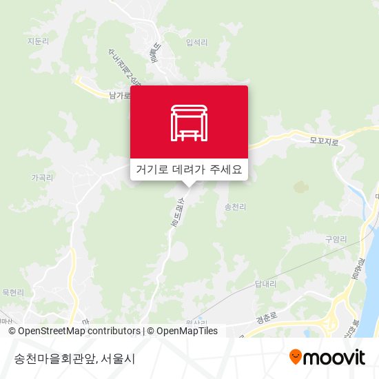 송천마을회관앞 지도