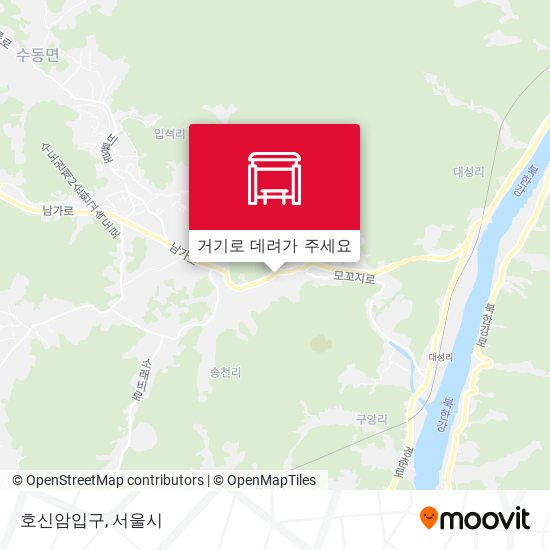 호신암입구 지도