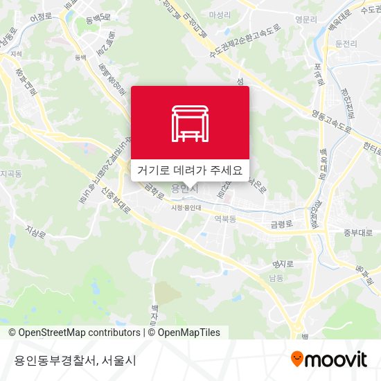 용인동부경찰서 지도