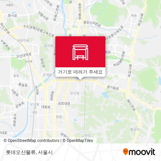 롯데오산물류 지도