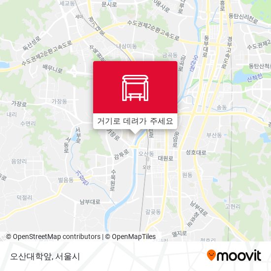 오산대학앞 지도