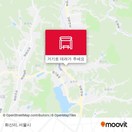 화산리 지도