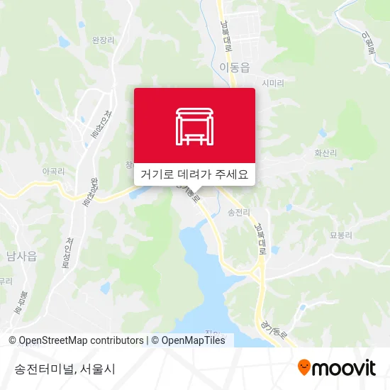 송전터미널 지도