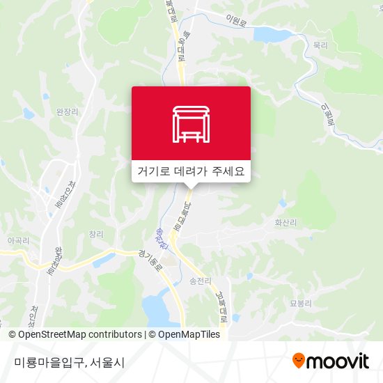 미룡마을입구 지도