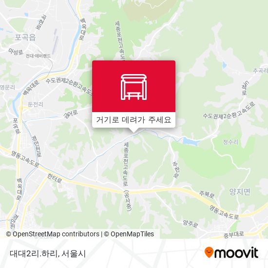 대대2리.하리 지도