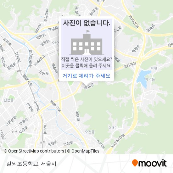 갈뫼초등학교 지도