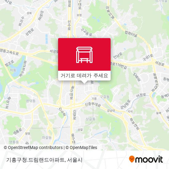 기흥구청.드림랜드아파트 지도