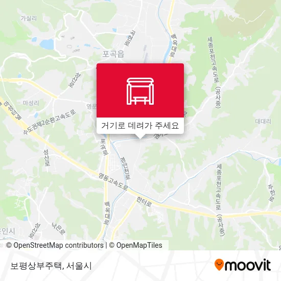 보평상부주택 지도