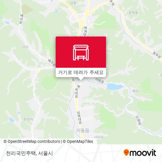 천리국민주택 지도