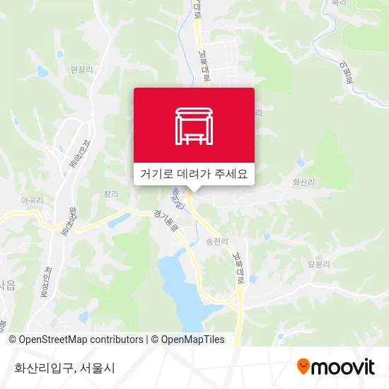 화산리입구 지도