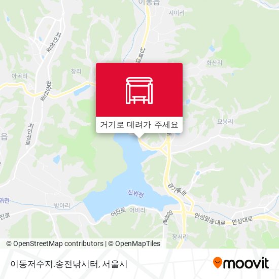 이동저수지.송전낚시터 지도