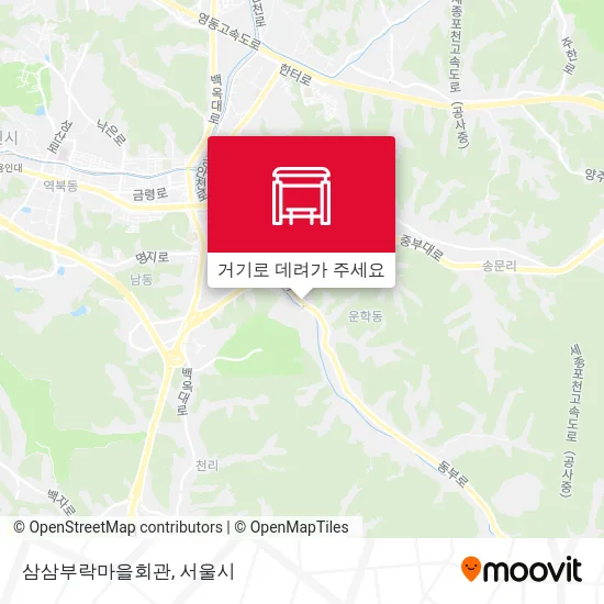 삼삼부락마을회관 지도