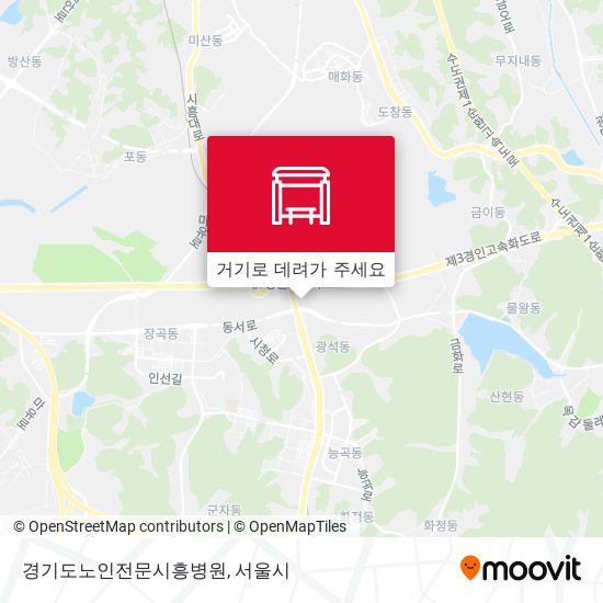 경기도노인전문시흥병원 지도