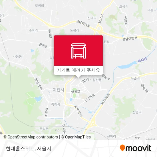 현대홈스위트 지도