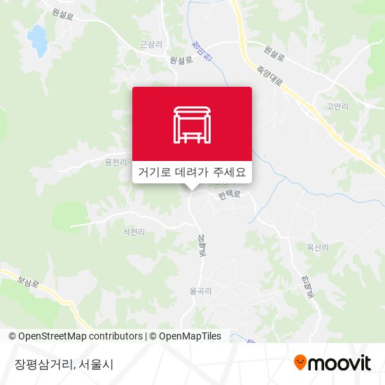 장평삼거리 지도