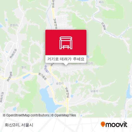 화산2리 지도