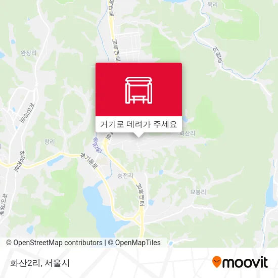 화산2리 지도