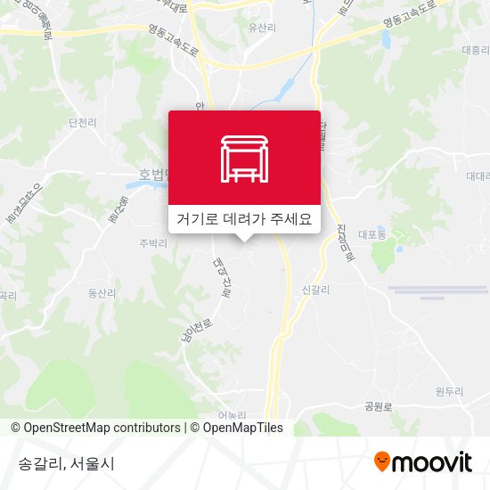 송갈리 지도
