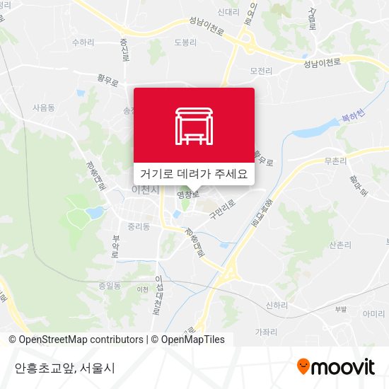 안흥초교앞 지도