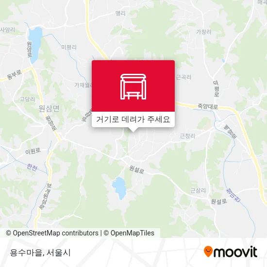 용수마을 지도