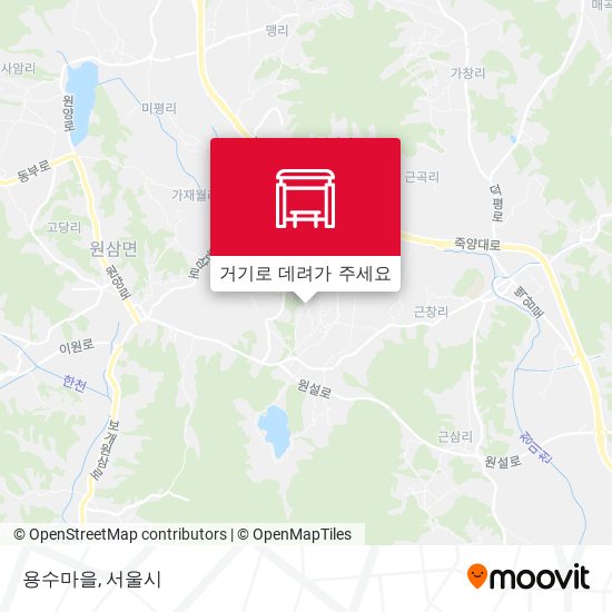 용수마을 지도