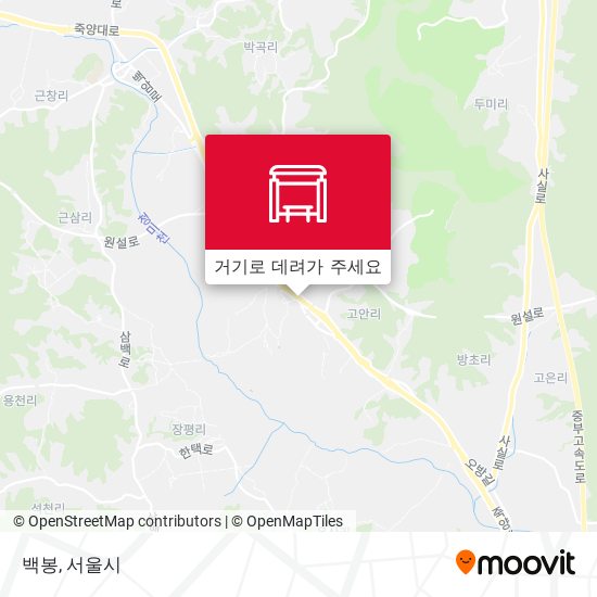 백봉 지도